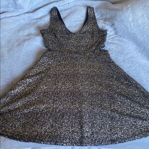 Maitai Black and Silver Sparkle Dress